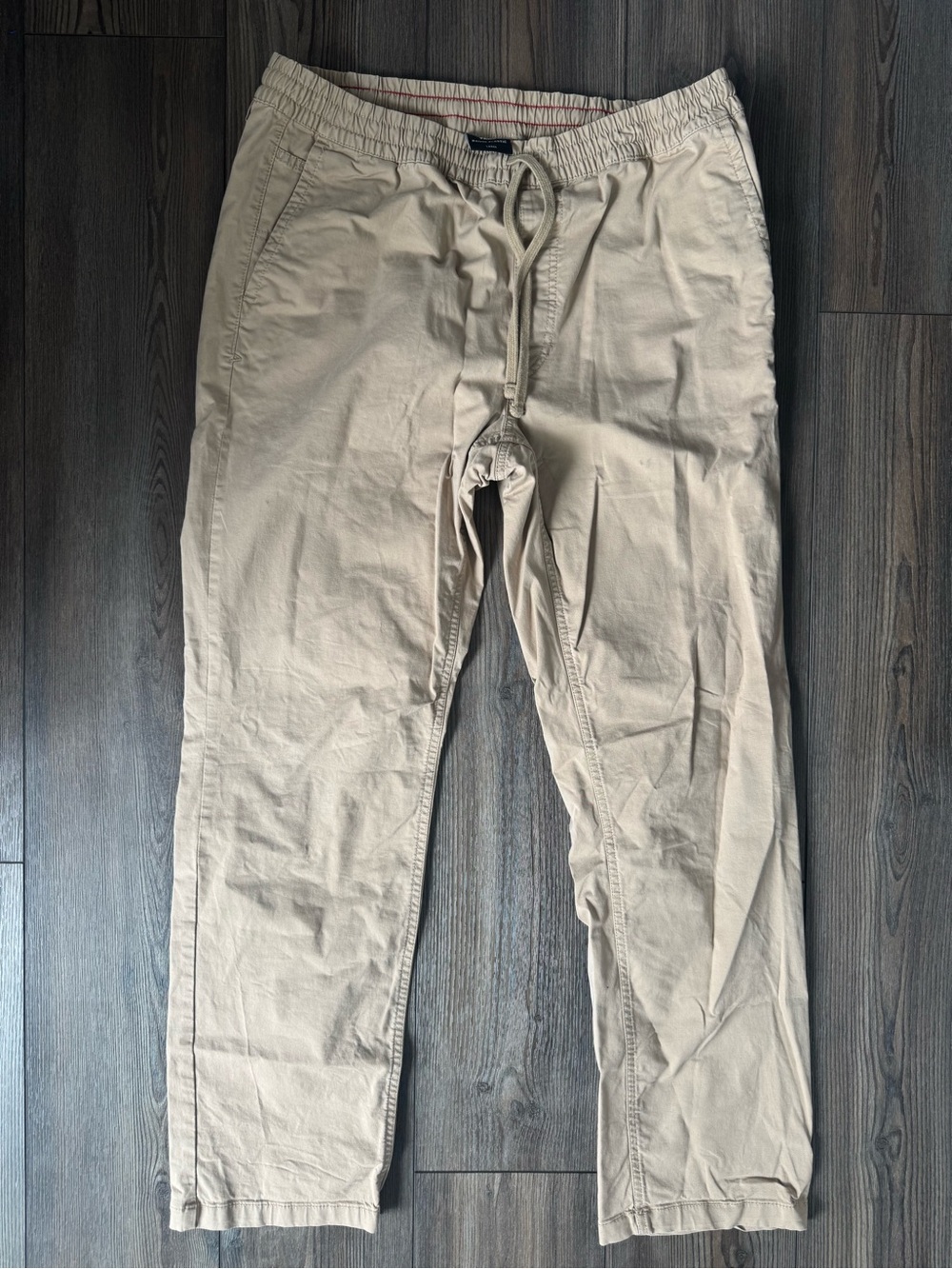 VANS Men's Range Elastic Drawstring Pants - Tan Khaki - M
